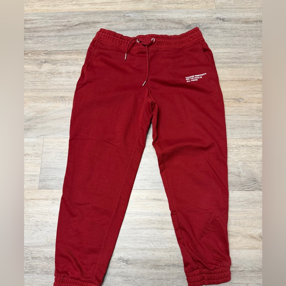 Women’s Primark Cares 12/14 Rust Warm Up Joggers Sweatpants.